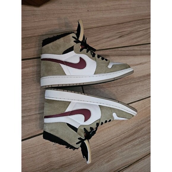 Air Jordan 1 Zoom Air Men's CMFT "Neutral Olive" (CT0978-203) Sneakers size 9.5 - Picture 9 of 11